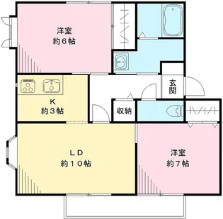 キャトルセゾン D【1階】の間取り
