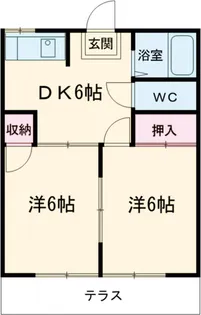 メゾン・ド・コション A【102号室】の間取り