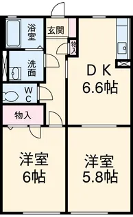 エスパシオA【1階】の間取り
