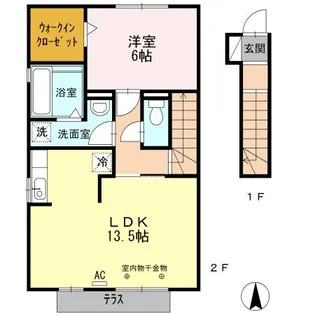 ペスカ・フローラ【2階】の間取り