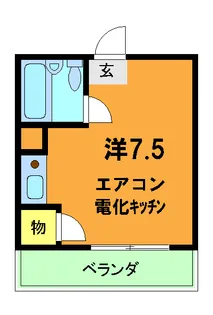 マンション野口【201号室】の間取り