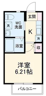 アトラス大豆戸【101号室】の間取り