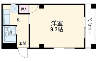 セントラルハイツ本山【203号室】の間取り