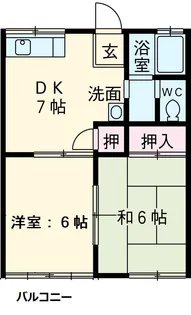 K1ハイツ【2階】の間取り