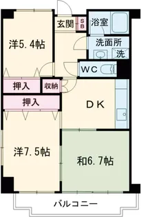 高井ハイツ【306号室】の間取り