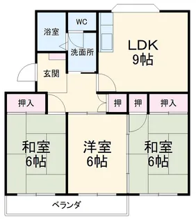 川原マンション【306号室】の間取り