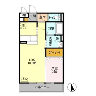 ブリックガーデン【3階】の間取り