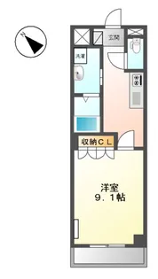 グリーングラス弐番館【2階】の間取り