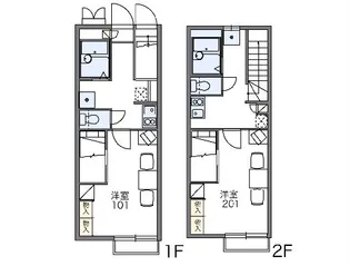 レオパレスアドバンス シティ【211号室】の間取り