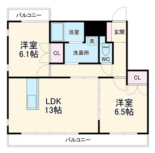 オレンジヒルズ【102号室】の間取り