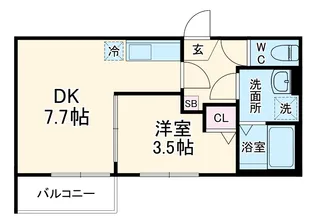 T.Aさいたま市北区大成町4丁目ⅢB棟(ティーエーサイタマシキタク【2階】の間取り