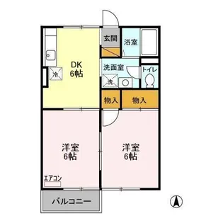 メゾンシエール【1階】の間取り