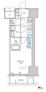 ロイジェントパークス千葉中央【7階】の間取り