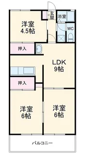 ありあんす【201号室】の間取り
