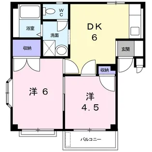 メゾンアイリス Ⅱ【2階】の間取り