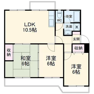 コーポサンシャイン【2階】の間取り