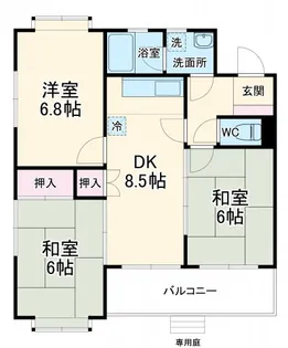 サンサーラ・キトー【1階】の間取り