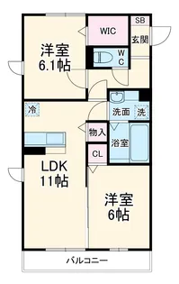 セントポーリアⅡ【2階】の間取り