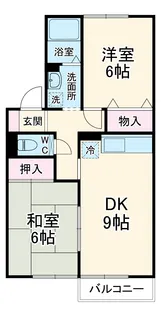 メゾンドール弐番館【202号室】の間取り