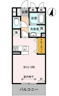 エミネンスⅢ【102号室】の間取り