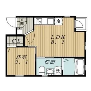 ディアマンテ八田【1階】の間取り