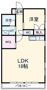 ハイツみのる【202号室】の間取り