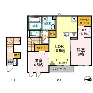 シャインアイリス Ⅲ【2階】の間取り
