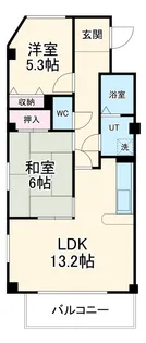 グランドヒルズ西川【503号室】の間取り