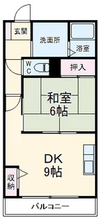 センチュリーパーク入場1番館【206号室】の間取り