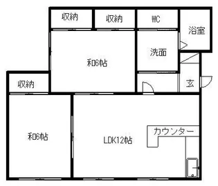 blue rose B【102号室】の間取り