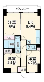 ライオンズマンション大宮第5【101号室】の間取り