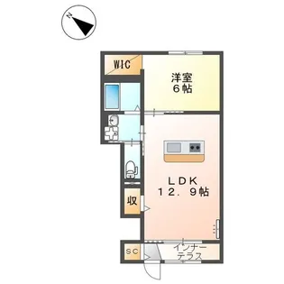 リブロ弐番館【1階】の間取り