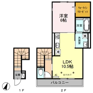 pleasure西大宮【2階】の間取り