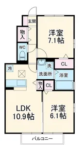 マルベリー【1階】の間取り