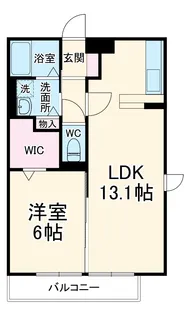 ルーヴル三橋 A【3階】の間取り