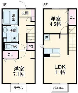 リヴィエール【1階】の間取り