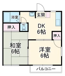 エスコートB【1階】の間取り
