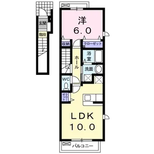 カルム メゾン【2階】の間取り