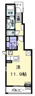グランシャローⅣ【1階】の間取り