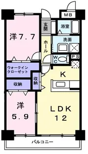小牧ガーデンスクエア【3階】の間取り