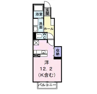 ジェントリー 江南【1階】の間取り