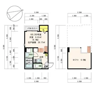Premium Stage KAMITAKABATA【2階】の間取り