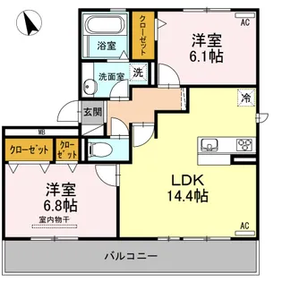 ホーリーギフト【3階】の間取り
