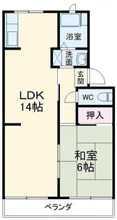 コーポ春日【202号室】の間取り