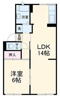 コーポ春日【203号室】の間取り