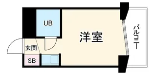 プレスイン日比野【4階】の間取り