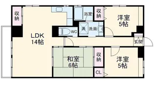 グランコート21【4階】の間取り