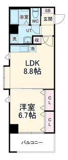 フローラル堀木【501号室】の間取り