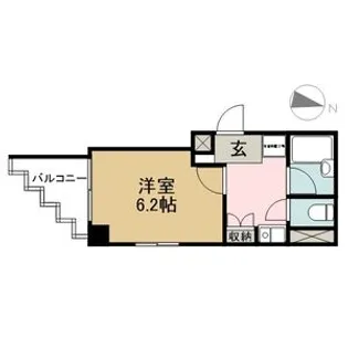 SKYマンション八田【7階】の間取り