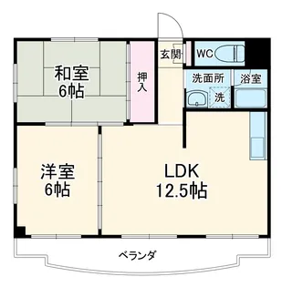 サンハイツふじ【3階】の間取り